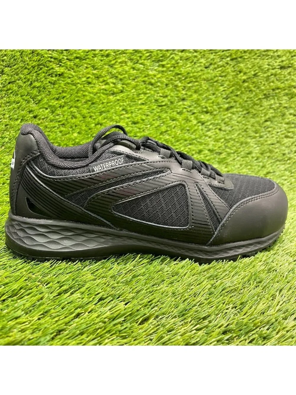 Hoss Reno II Mens Size 8 Triple Black Composite Toe Safety Work Shoes Sneakers